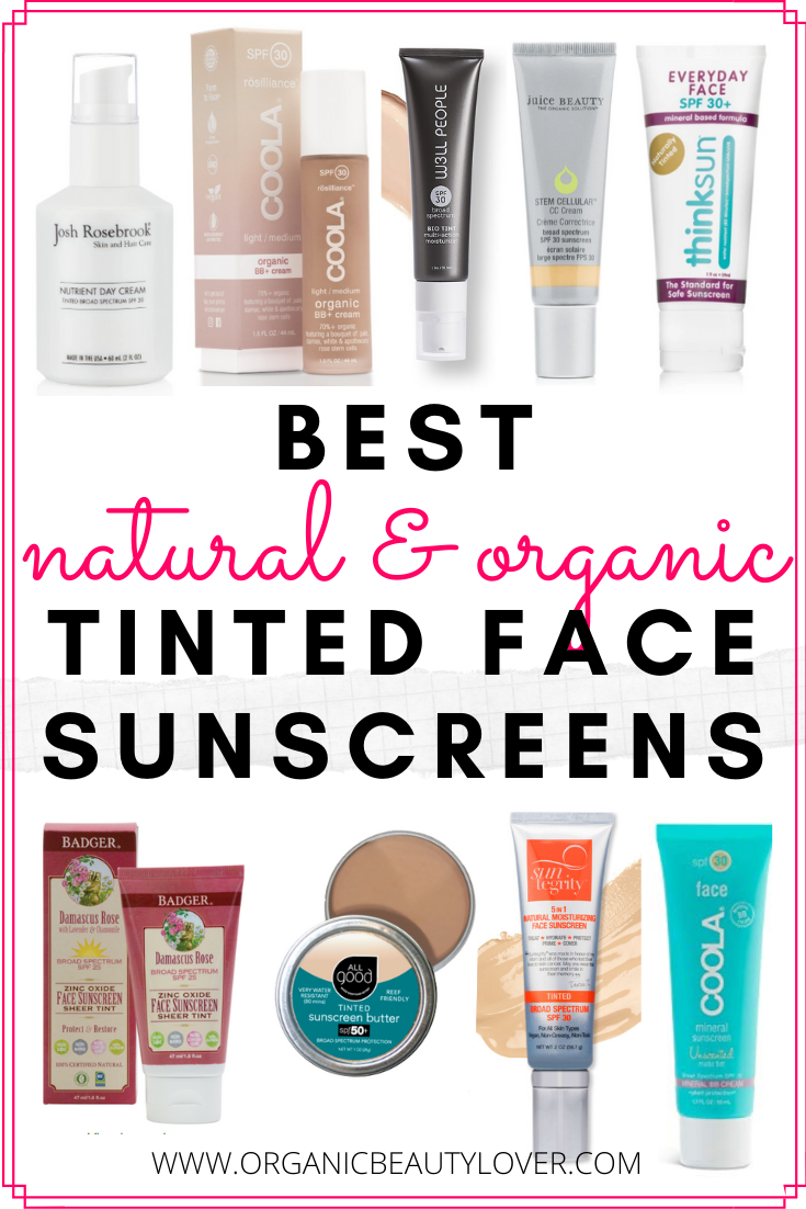 best natural tinted face sunscreens