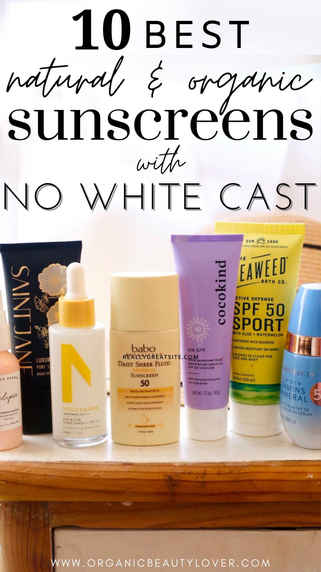 Best natural sunscreens without white cast