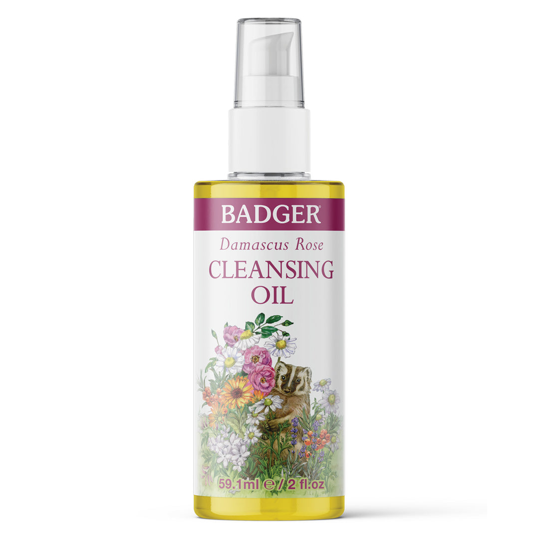 Badger Damascus Rose Cleansing Oil