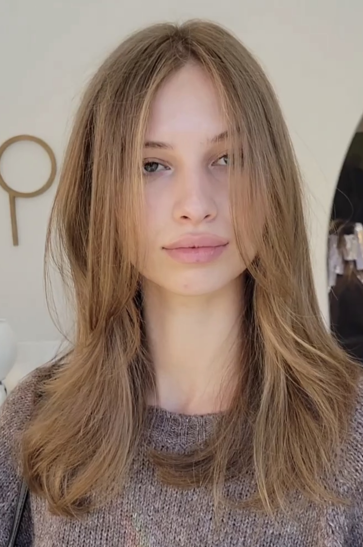 Long hairstyle thin hair