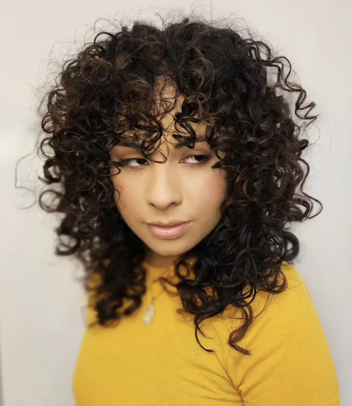 Curly long hairstyle