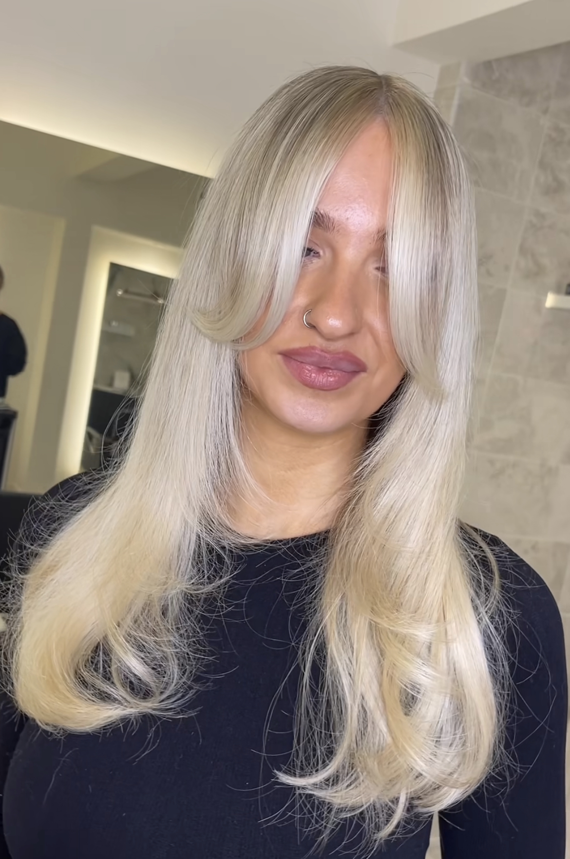Long haircut